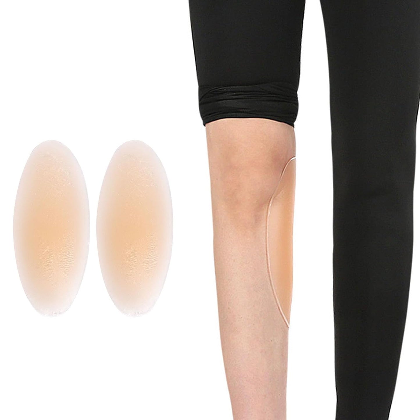 1 Pair Adhesive Calf Pads, Soft Silicone Calf Corrector