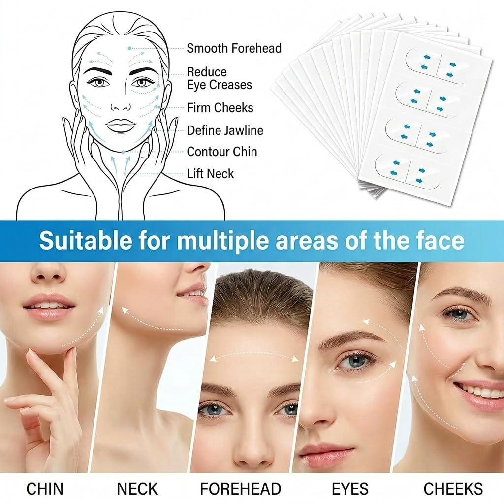 120 Pcs Invisible Face Lifting Tape - Adults' Instant V-Line Jawline