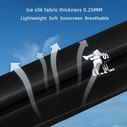 1 Pair Nylon Elastic Ice Silk Body Stockings Sunscreen Anti-UV Arm Sleeve With Finger Covers