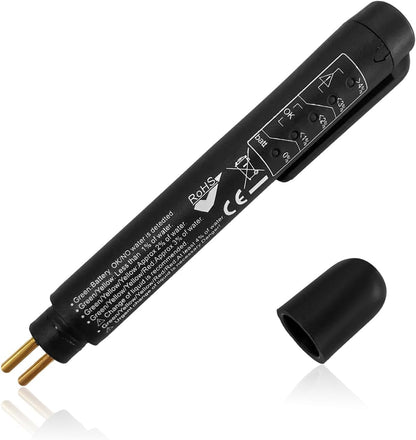 Brake Fluid Liquid Tester Pen, Vehicle High-Precision Hydraulic Liquid Oil Moisture Analyzer with 5 LED Indicators