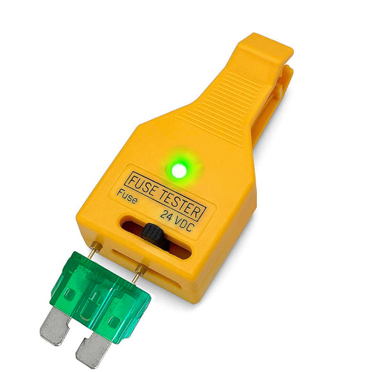 Fuse Tester for 12V 24V Automotive ATO/ATC/ATM Mini Standard Maxi Blade Fuses with LED Indicator