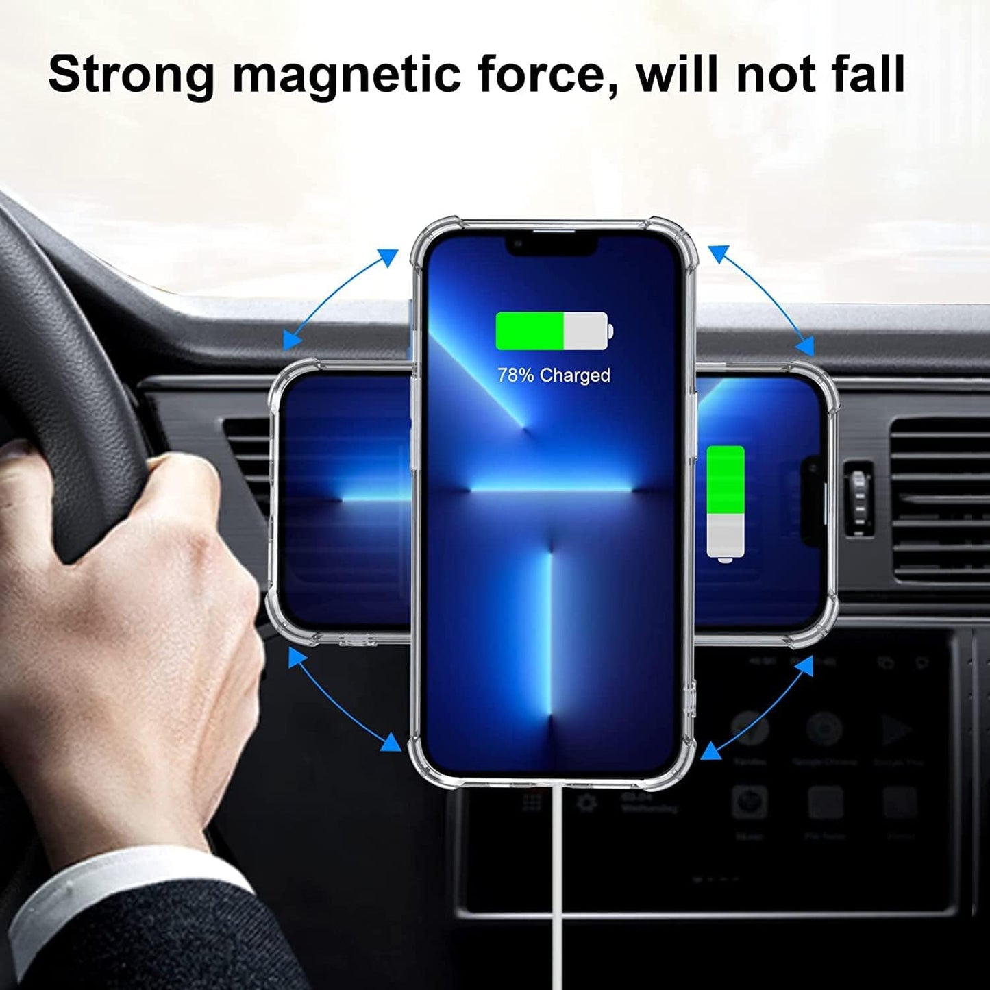 8 PCS Universal Metal Rings Sticker Compatible for Magsafe Magnetic Wireless Charger