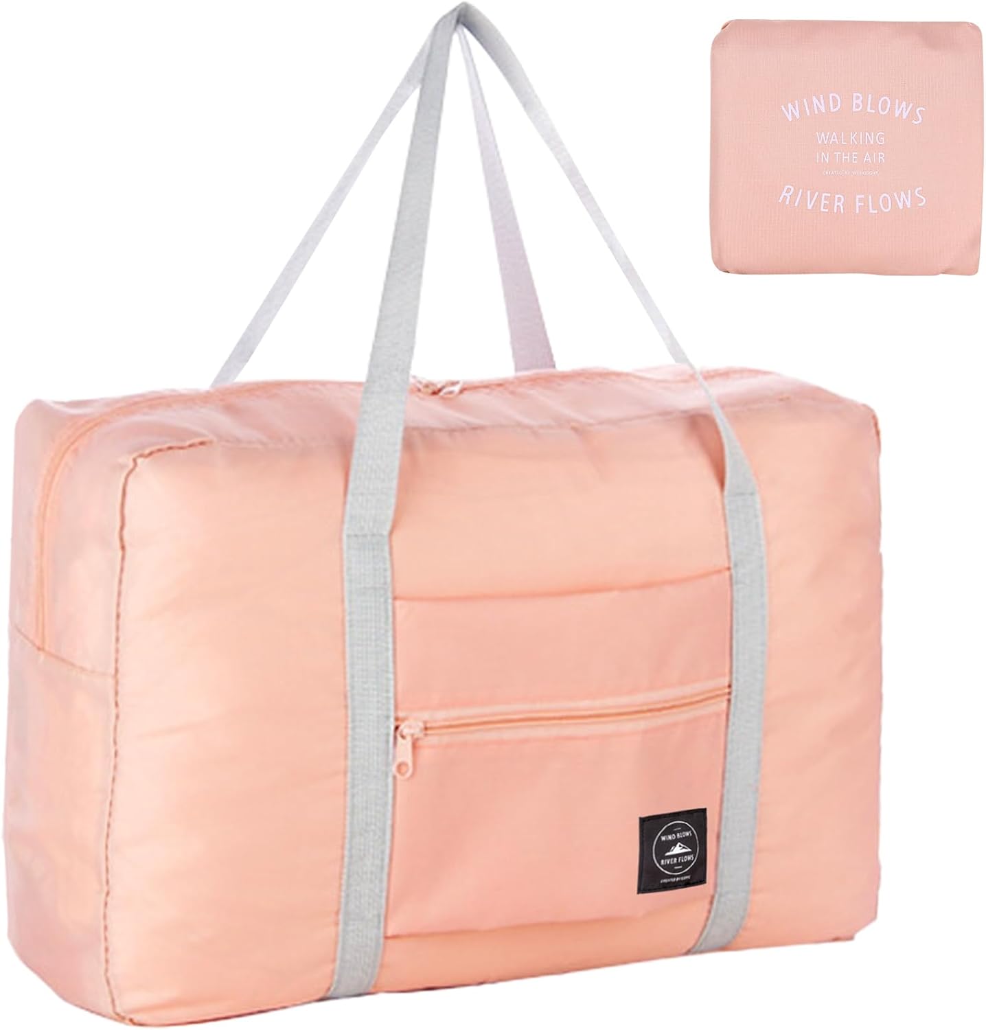 2PCS Foldable Travel Duffel Bag Tote Carry on Luggage Bag