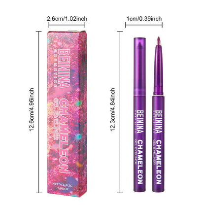 6pcs Melt-On Eyeliner Smooth Metallic Multichrome, Waterproof, Long-Lasting