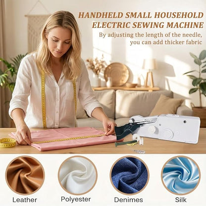 Handheld Sewing Machine, Mini Portable Sewing Machine Kit for Beginners