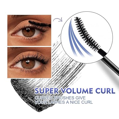 Black Mascara Waterproof Volume Lengthening Smudge-proof Eyelashes Eye Makeup