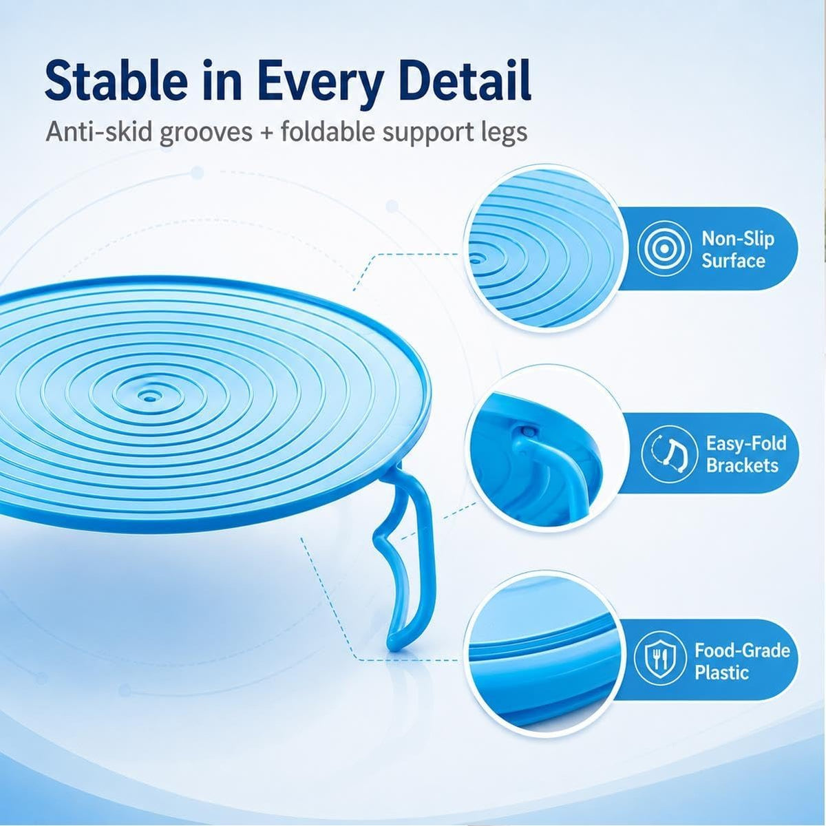 Microwave Plate Stacker, 3-in-1 Plastic Microwave Plate Holder