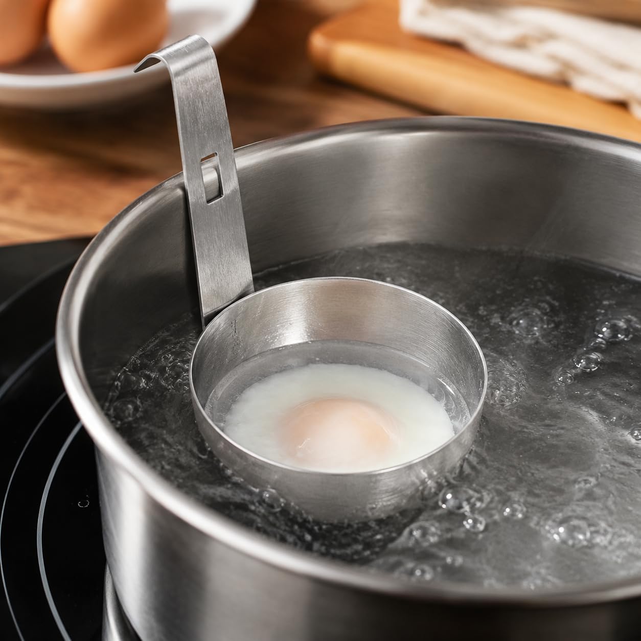 2PCS Stainless Steel Hanging Egg Poacher