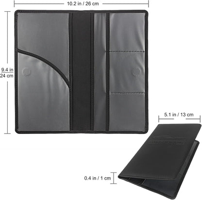 Car Registration & Insurance Card Holder, Magnetic Closure Vehicle Wallet