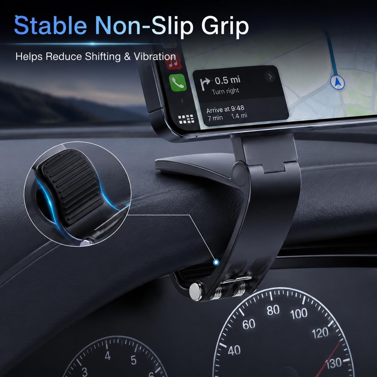 2Pcs Magnetic Phone Holder for Car,Strong Non-Slip Car Phone Mount, Hands-Free Navigation for Car