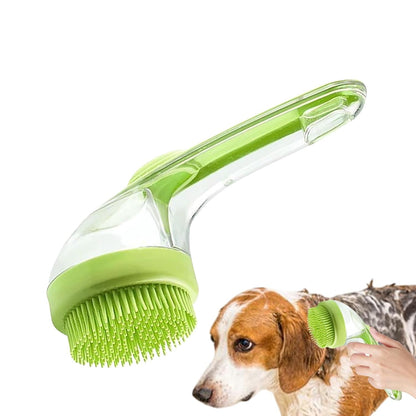 Pack Dog Bath Brush 2 in 1 Cat Shampoo Brush with Soap Dispenser