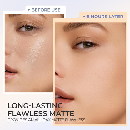 New Professional Face Setting Pressed Powder, Oil Control, Waterproof, Matte Finish, Natural Look
