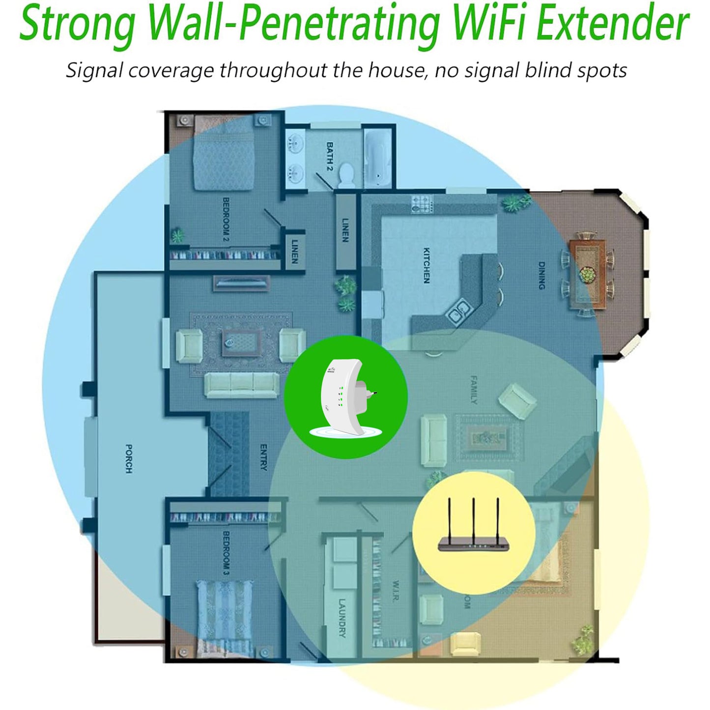 Repeater Range Extender 300Mbps Network Wi fi Amplifier Signal Booster Repetidor Access Point