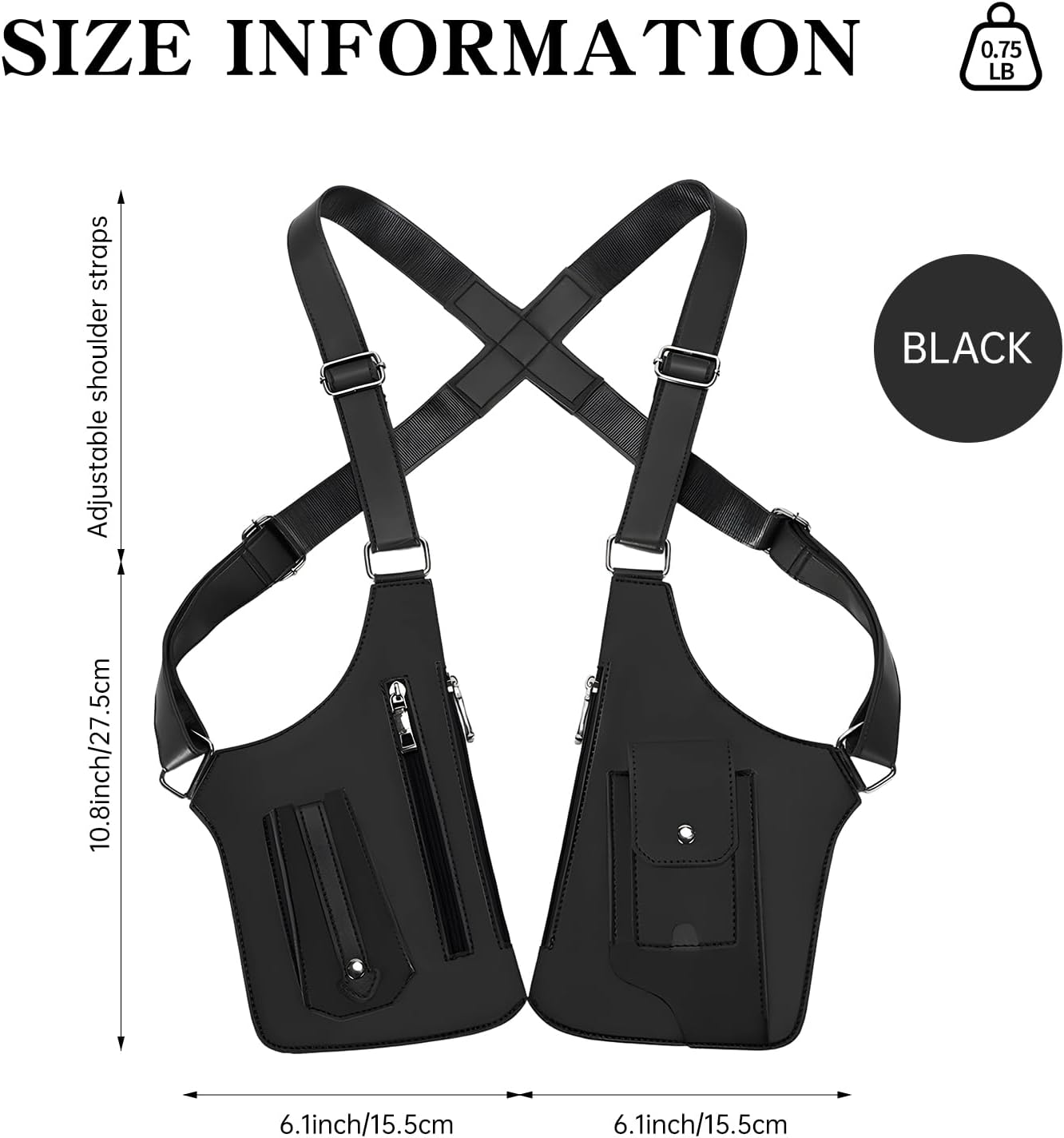 Underarm Backpack – Anti-Theft Underarm Holster-Style Bag with Adjustable Strap
