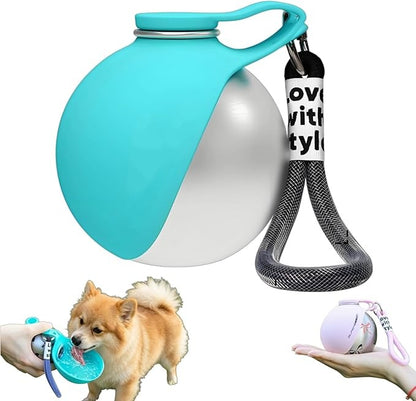 2-in-1 Dog Water Bottle & Bowl — Portable Silicone Bowl Water Bottle