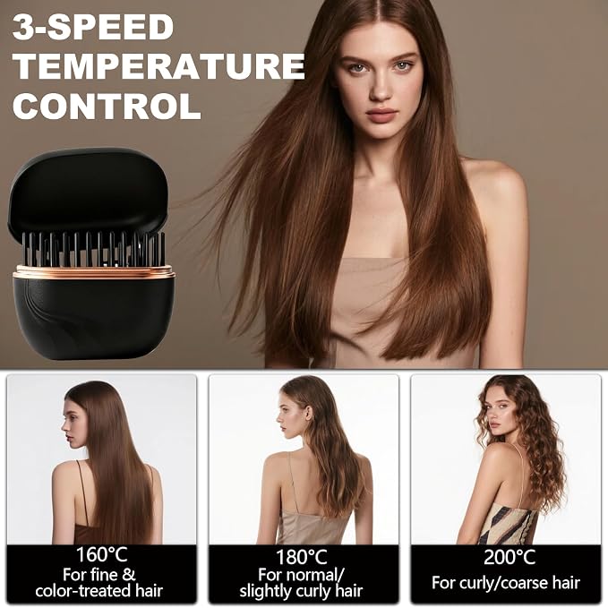 Mini Hair Straightener – Fast Heating Hot Comb