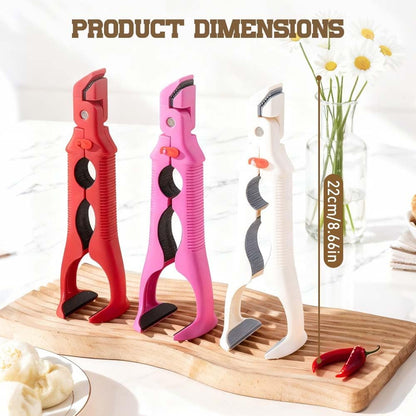 3-in-1 Hot Plate Gripper, Multi-Angle Anti-Scald Bowl Holder Clip & Hot Plate Grabber Tool