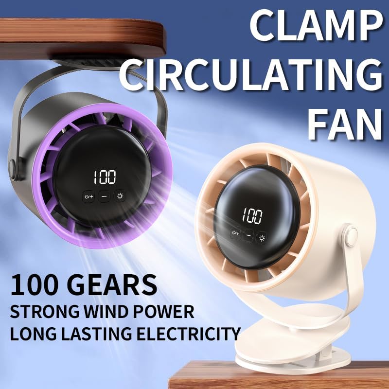 USB Rechargeable Mini Personal Rotate Cooling Fan