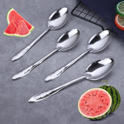 10 PCS Tea Spoons Set Silverware - 6.7 inch Stainless Steel Spoon