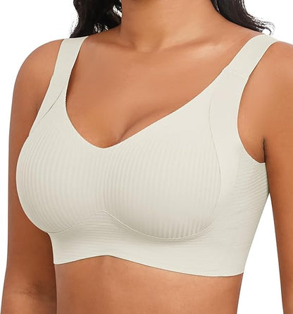 Womens Seamless Wireless Supportive Bras Push Up