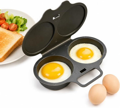 Dual Cavity Microwave Egg Poacher, New Microwave Egg Cooker for Home Kitchen Use