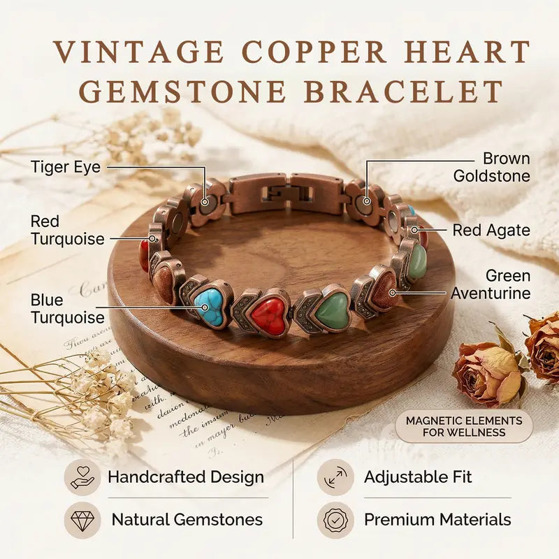 Copper Anklet for Women Magnetic Ankle Bracelet 3800 Gauss Magnets