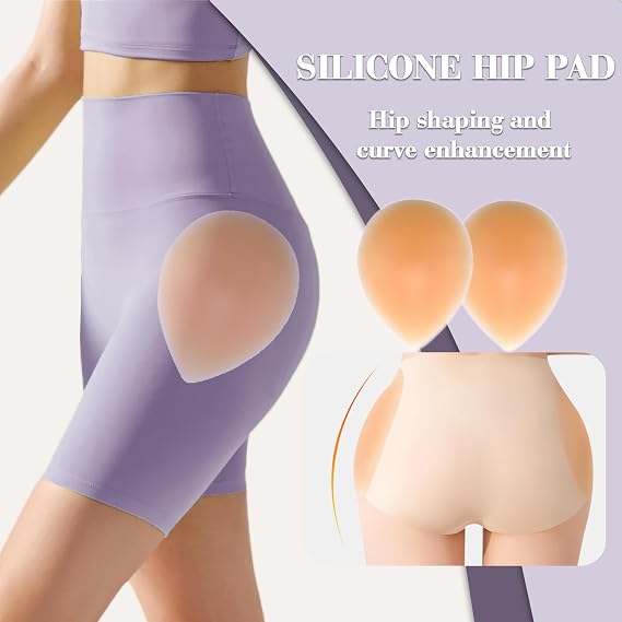 1 Pair Women's Thick Adhesive Hip Pads Butt Enhancer Inserts