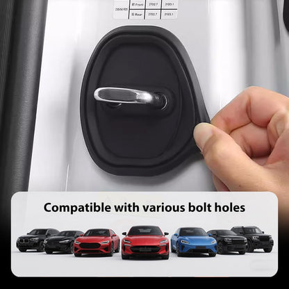 4PCS Universal Upgraded Car Door Latch Guard Cover for Car Door Protector and Noise Reduction