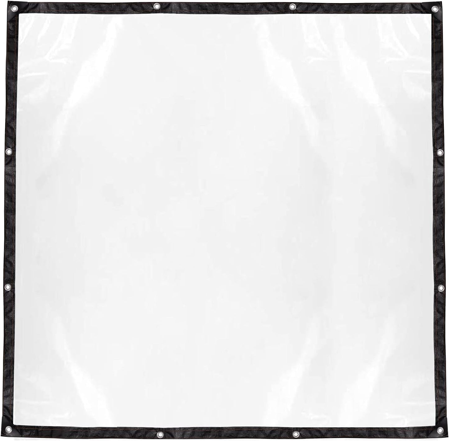 Clear Waterproof Cover Tarp 6.5 x 6.5ft Plastic Tarps Heavy Duty