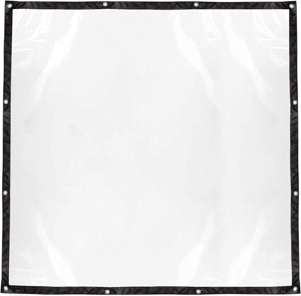 Clear Waterproof Cover Tarp 6.5 x 6.5ft Plastic Tarps Heavy Duty