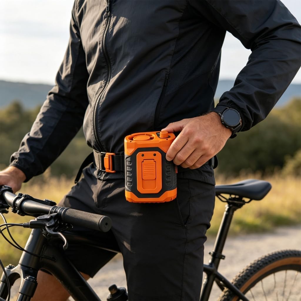 Portable Waist Fan Under Shirt Rechargeable 3600mAh Powerful Wind