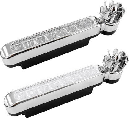 2 PCS Wind Powered Vehicle Lights, 8 LED Waterproof Car Wind Energy Daytime Light
