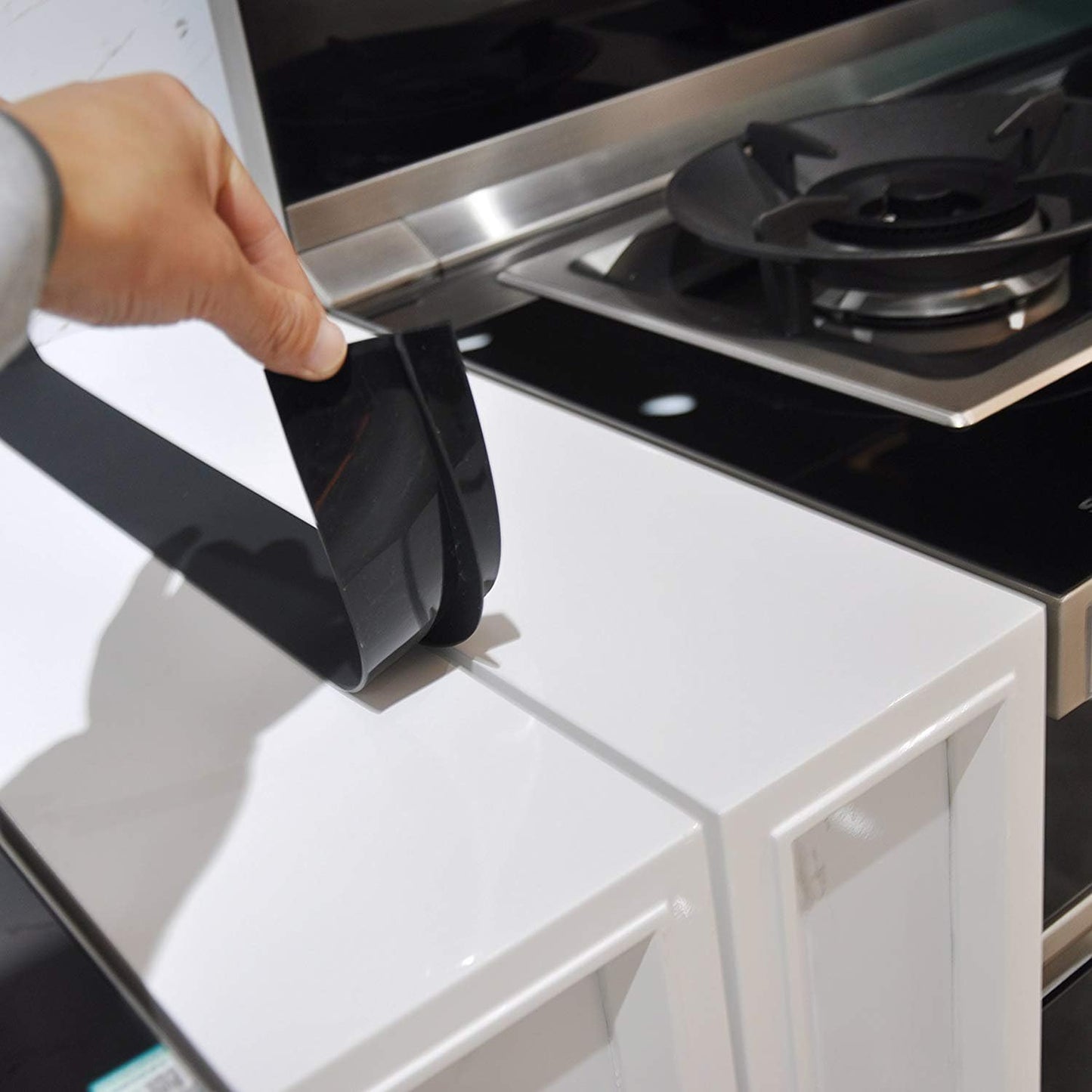 2 Pack Silicone Stove Gap Covers,Heat Resistant Oven Gap Filler Seals Gaps