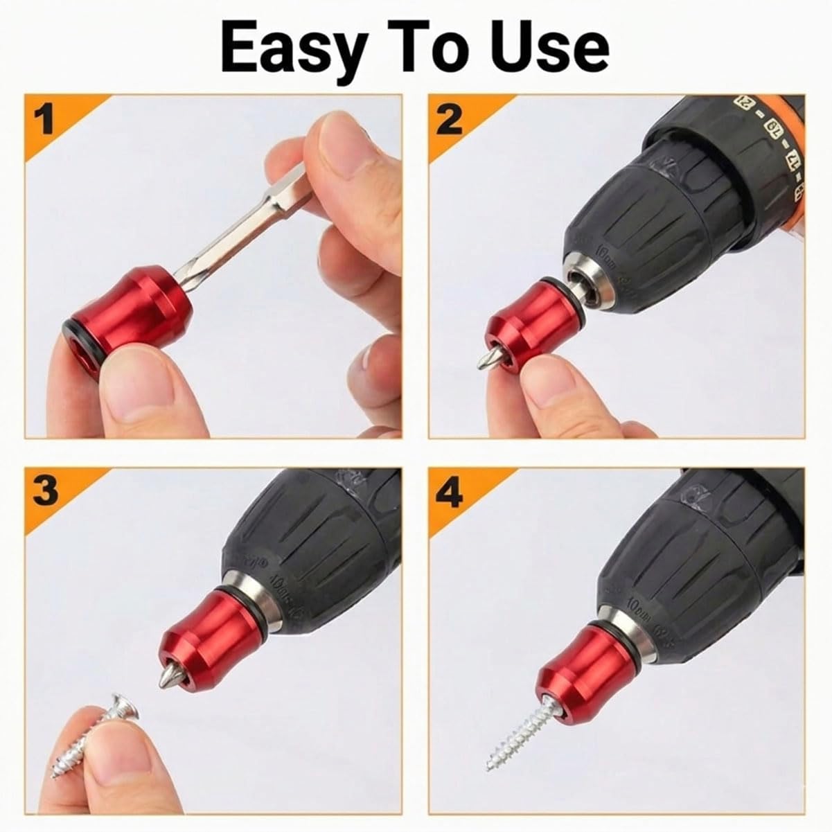 3Pcs Magnetizer & Demagnetizer Tool Set, Strong Magnetic Screw Ring, Universal Magnetic Screw Ring Head for Drill