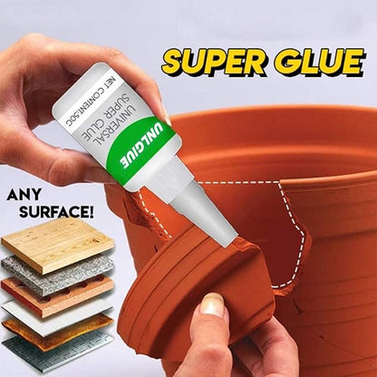 2Pcs Unique Universal Super Glue Strong Plastic Glue - Instant Fix Clear Glue Liquid, Waterproof
