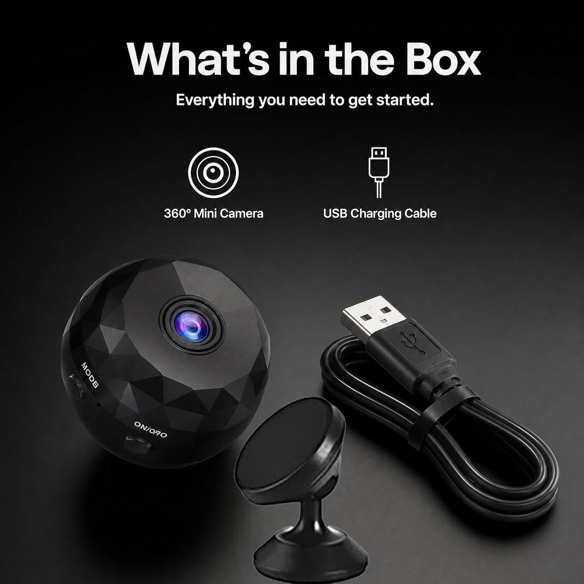 Mini Magnetic WiFi Security Camera 1080P HD with Night Vision & Motion Detection