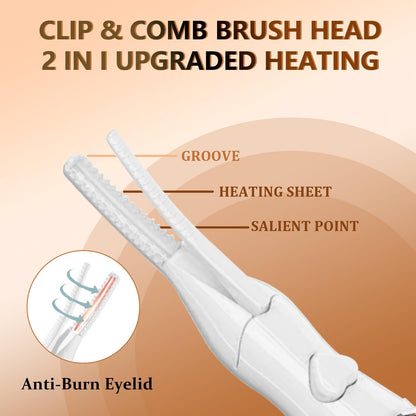 Heated Eyelash Curler, Mini Electric Eyelash Curler