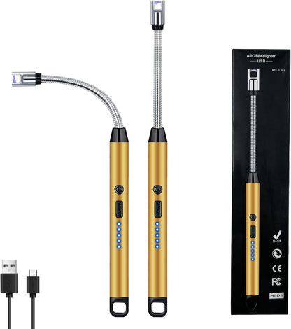 2PCS Lighters Long Stem, 360° Flexible Neck Electric lighters
