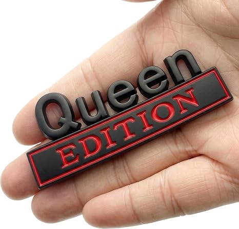 3D Metal Queen Edition Car Emblem Sticker