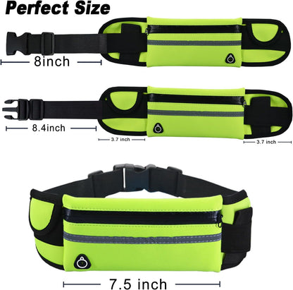 2PCS Women Fanny Pack Running Belt,Belt Bag,Water Resistant Wasit Pack Bag