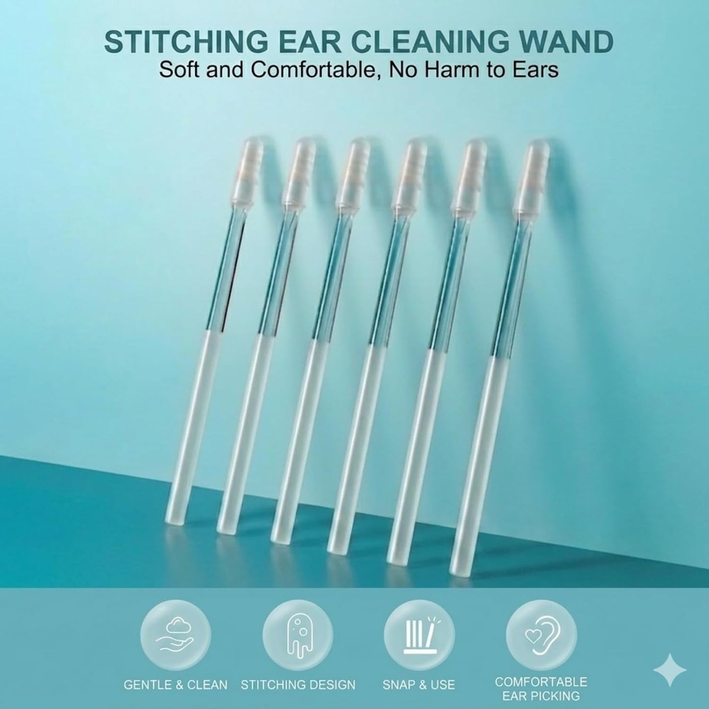 24Pcs Ear Wax Removal Tools,Reusable Stickiness Ear Swab for Both Adults and Children