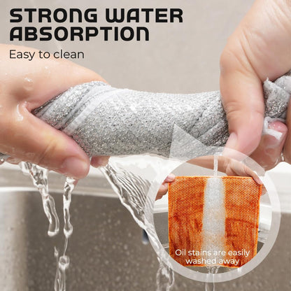 10Pcs Multipurpose Wire Dish Rags, Premium Scrubbing Non-Scratch Wire Dishcloths for Dishes