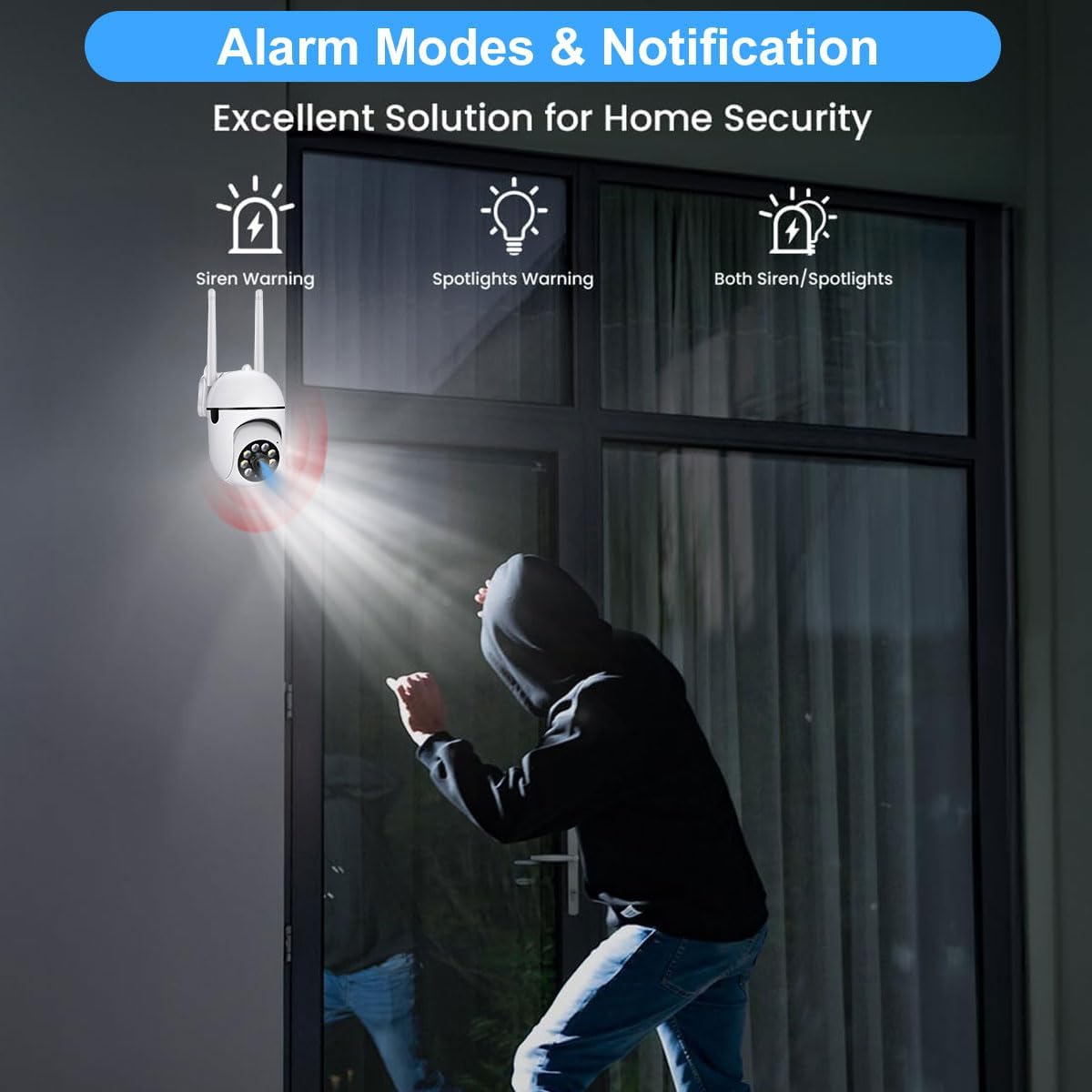 3MP Wired-Wireless Wi-Fi Home Surveillance Camera