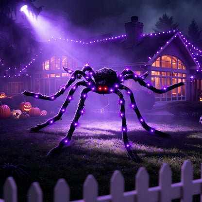 Halloween Outdoor Decorations Giant Spider Large Spider for Yard Lawn