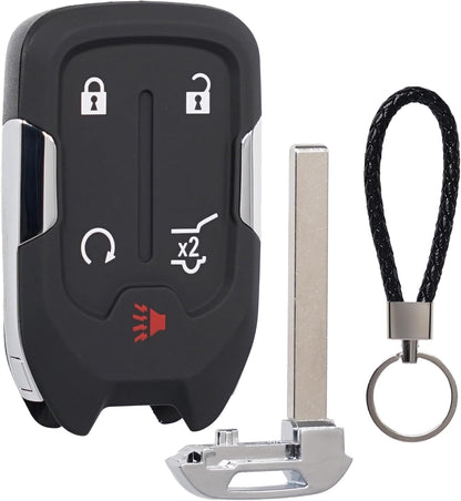 Replacement Key Fob Cover Shell fit for Chevy Silverado GMC Sierra 1500 2500HD 3500HD 2017-2022 Keyless Entry Remote Control Key Fob Case