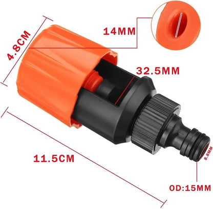 2PCS Universal Water Tap Connector Garden Hose Pipe Connector Kitchen Faucet Adapter