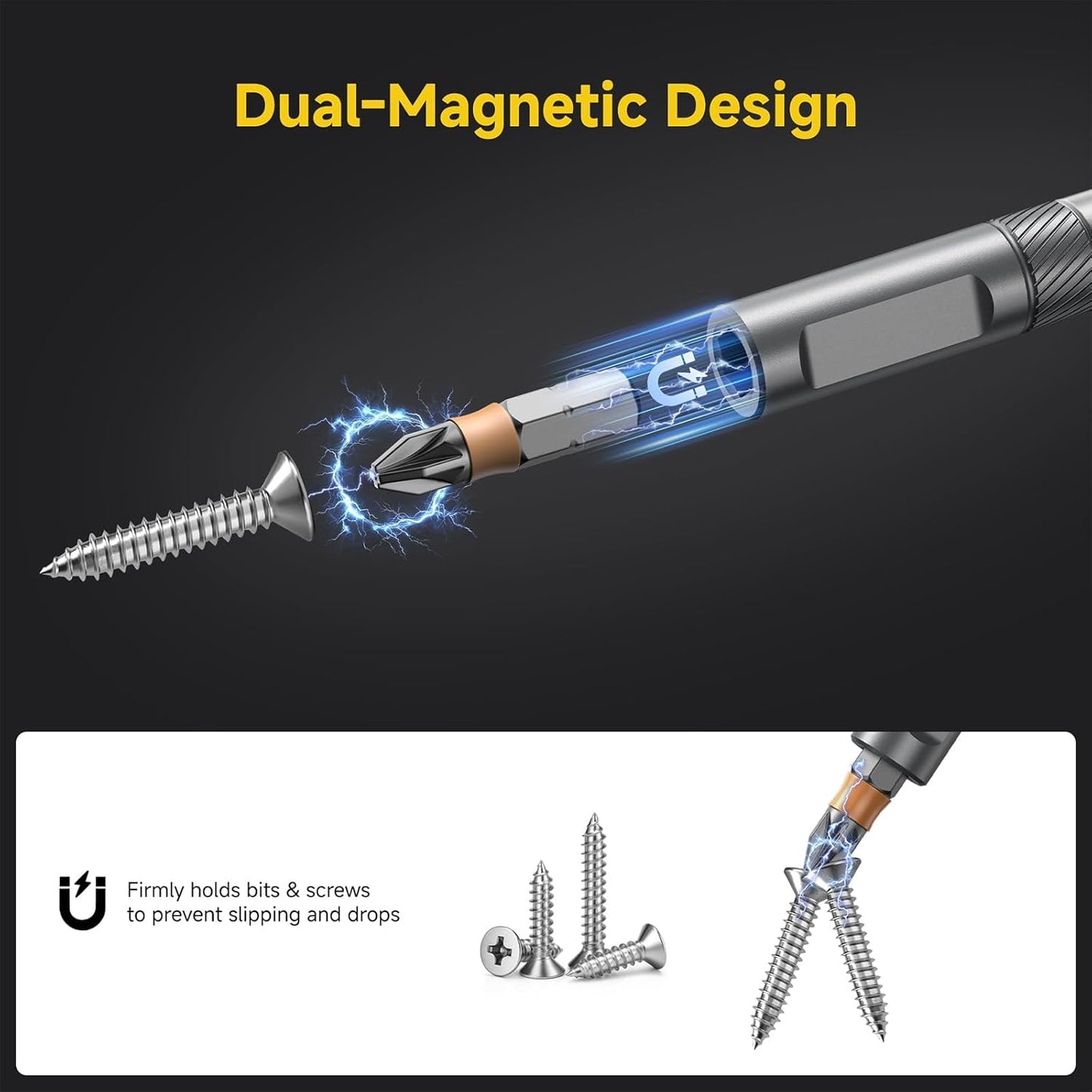 24 in 1 Magnetic Screwdriver Set, DIY Ratchet Handle Detachable Versatile Toolkit