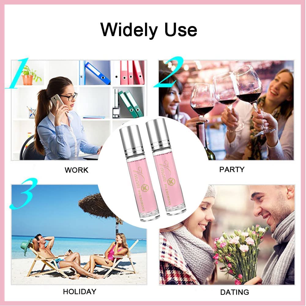 2PCS Long-lasting and Addictive Personal Roll-on Pheromone Perfume Oil Fragrance