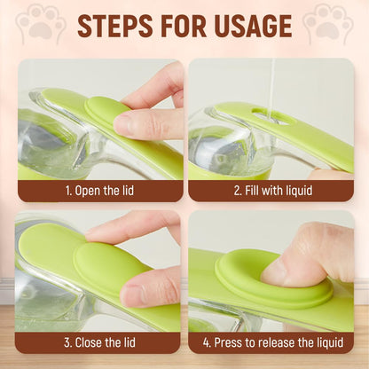 Pack Dog Bath Brush 2 in 1 Cat Shampoo Brush with Soap Dispenser