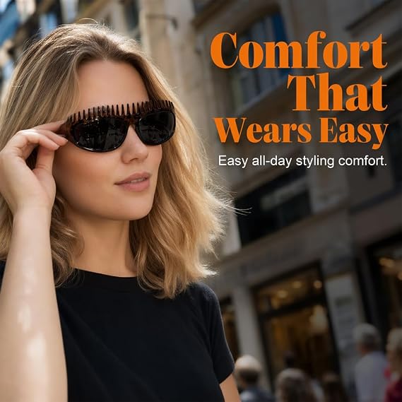 2 in 1 Foldable Sunglasses Headband Chic Tortoiseshell Hair Accessory